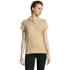 PEOPLE Damskie POLO 210g / Sand S11310-SA-M