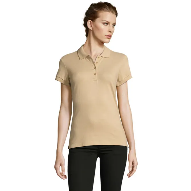 PEOPLE Damskie POLO 210g / Sand S11310-SA-XL