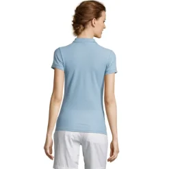 PEOPLE Damskie POLO 210g / Sky Blue Pique S11310-SP-S