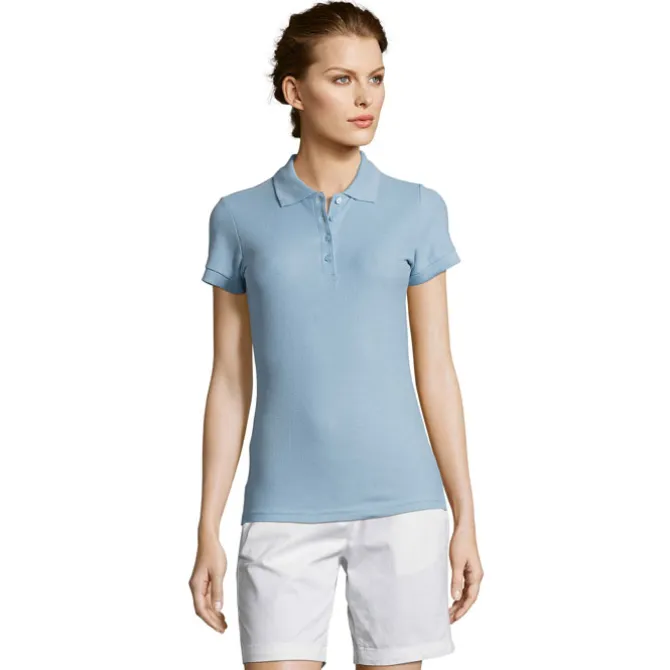PEOPLE Damskie POLO 210g / Sky Blue Pique S11310-SP-XL