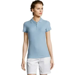 PEOPLE Damskie POLO 210g / Sky Blue Pique S11310-SP-XXL