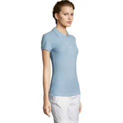 PEOPLE Damskie POLO 210g / Sky Blue Pique S11310-SP-XXL