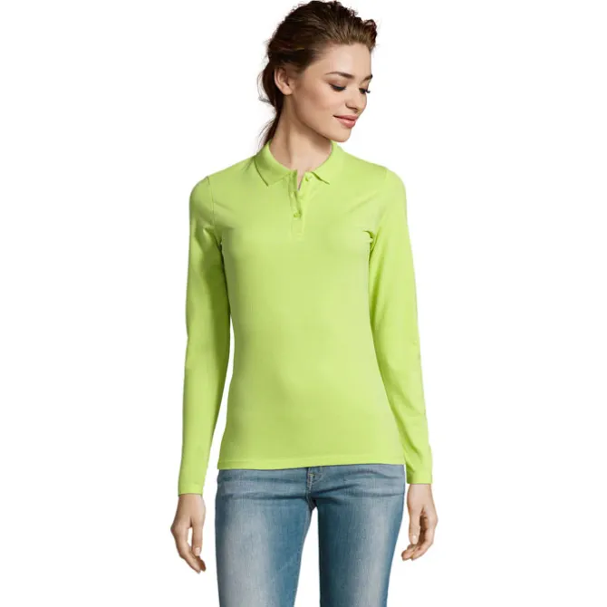 PERFECT Damskie LSL POLO180 / Apple Green S02083-AG-XL