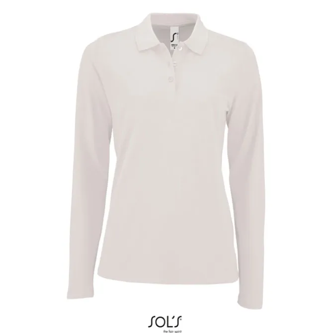 PERFECT Damskie LSL POLO180 / Biały S02083-WH-XXL