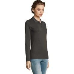 PERFECT Damskie LSL POLO180 / Charcoal Melange S02083-CE-S