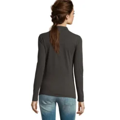 PERFECT Damskie LSL POLO180 / Charcoal Melange S02083-CE-XL