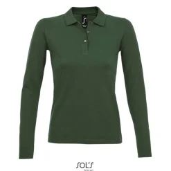 PERFECT Damskie LSL POLO180 / Ciemno-Zielony S02083-BO-S