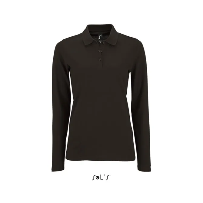 PERFECT Damskie LSL POLO180 / Czarny / Czarny opal S02083-BK-XXL