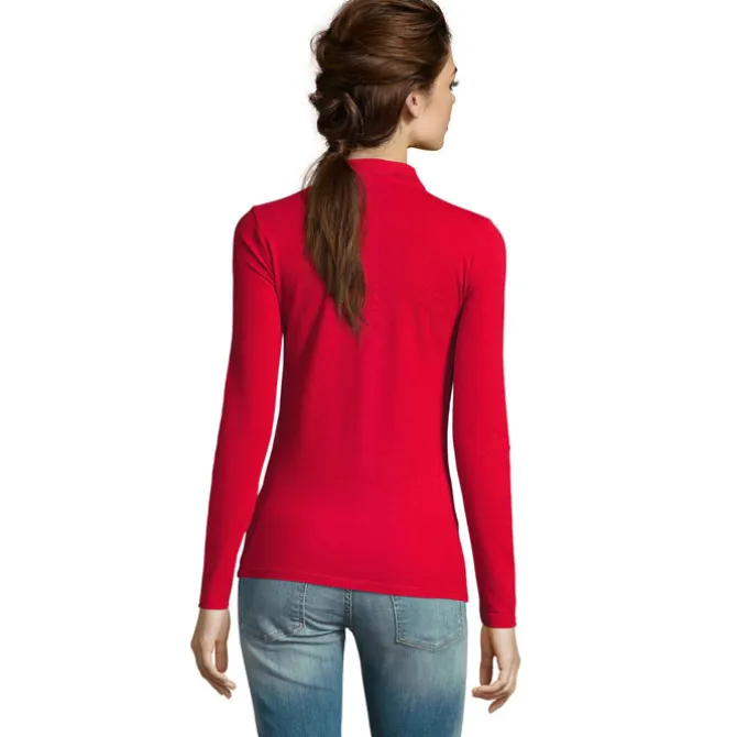 PERFECT Damskie LSL POLO180 / Czerwony S02083-RD-L