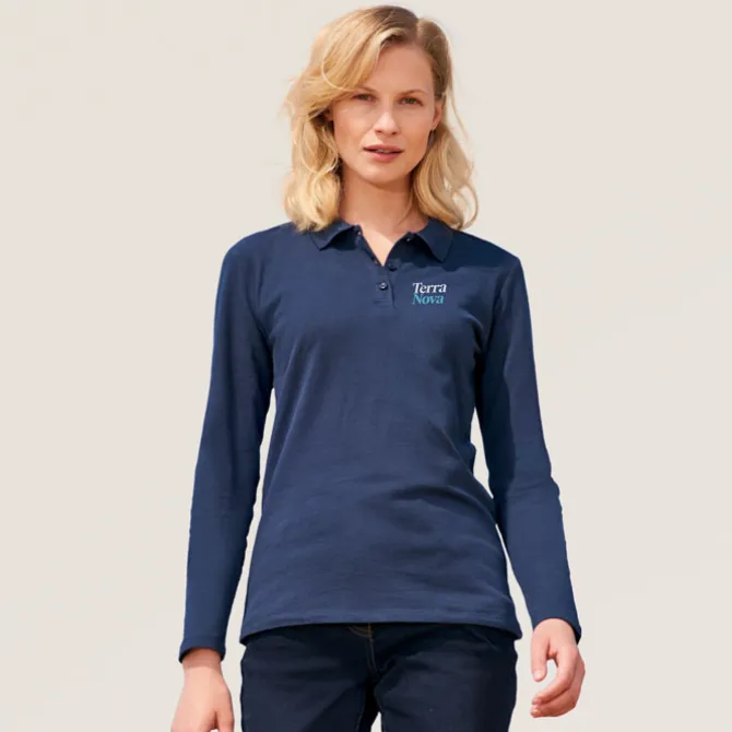 PERFECT Damskie LSL POLO180 / French Navy S02083-FN-M