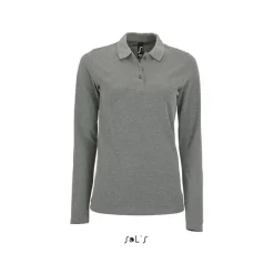 PERFECT Damskie LSL POLO180 / Grey melange S02083-GY-M