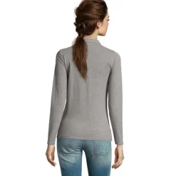 PERFECT Damskie LSL POLO180 / Grey melange S02083-GY-M