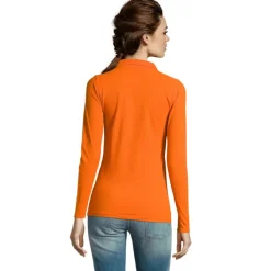 PERFECT Damskie LSL POLO180 / Pomaranczowy S02083-OR-3XL