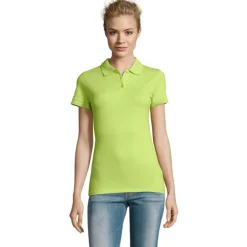 PERFECT Damskie POLO 180g / Apple Green S11347-AG-XL