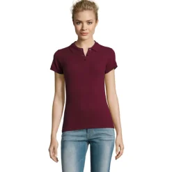 PERFECT Damskie POLO 180g / Burgundy S11347-BG-XL