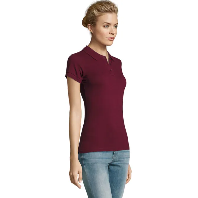PERFECT Damskie POLO 180g / Burgundy S11347-BG-XXL