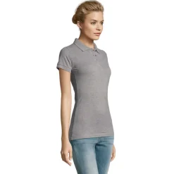 PERFECT Damskie POLO 180g / Grey melange S11347-GY-XXL