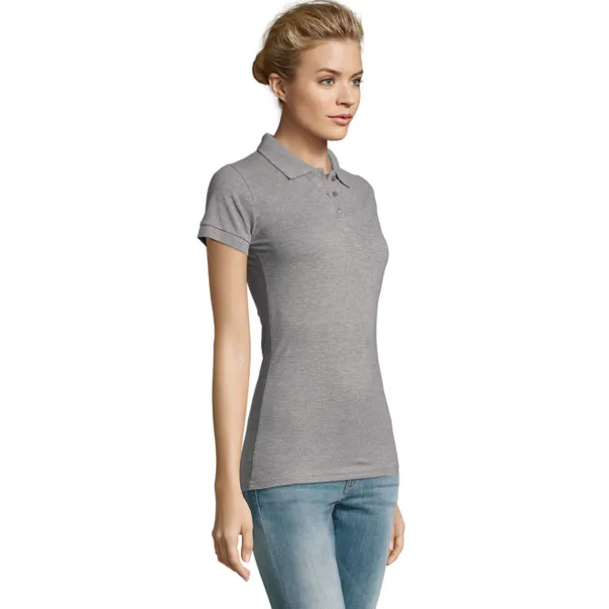PERFECT Damskie POLO 180g / Grey melange S11347-GY-XXL