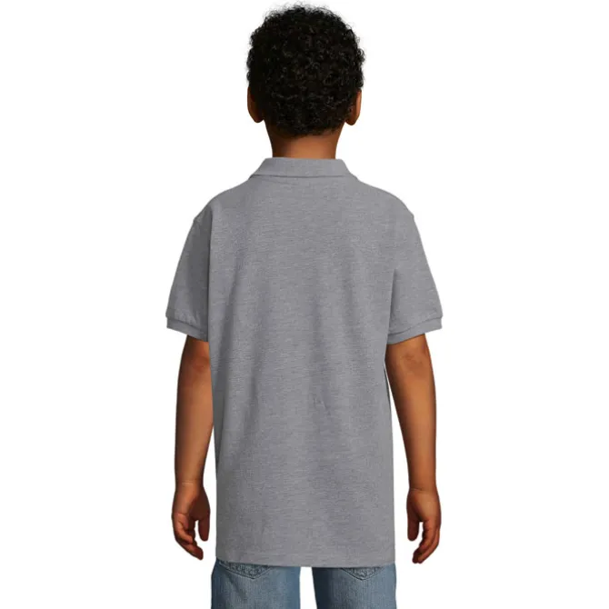 PERFECT Dziecięce POLO 180g / Grey melange S02948-GY-4XL