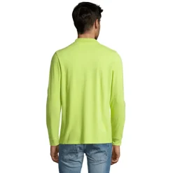 PERFECT MEN LSL POLO 180g / Apple Green S02087-AG-M