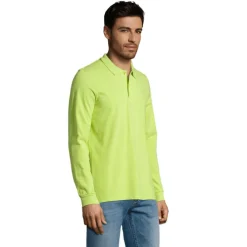 PERFECT MEN LSL POLO 180g / Apple Green S02087-AG-3XL
