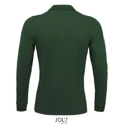 PERFECT MEN LSL POLO 180g / Ciemno-Zielony S02087-BO-M
