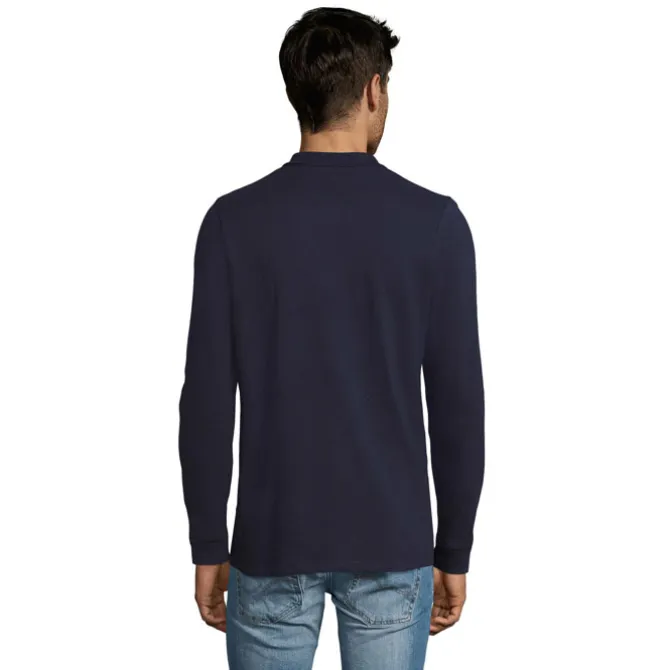 PERFECT MEN LSL POLO 180g / French Navy S02087-FN-4XL