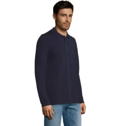 PERFECT MEN LSL POLO 180g / French Navy S02087-FN-L