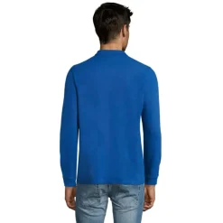 PERFECT MEN LSL POLO 180g / Niebieski S02087-RB-L