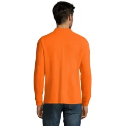 PERFECT MEN LSL POLO 180g / Pomarańczowy S02087-OR-M