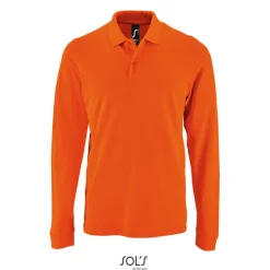 PERFECT MEN LSL POLO 180g / Pomarańczowy S02087-OR-4XL
