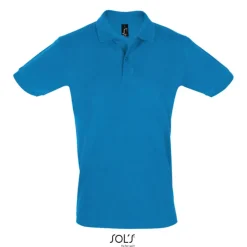 PERFECT Męskie POLO 180g / Aqua S11346-AQ-L