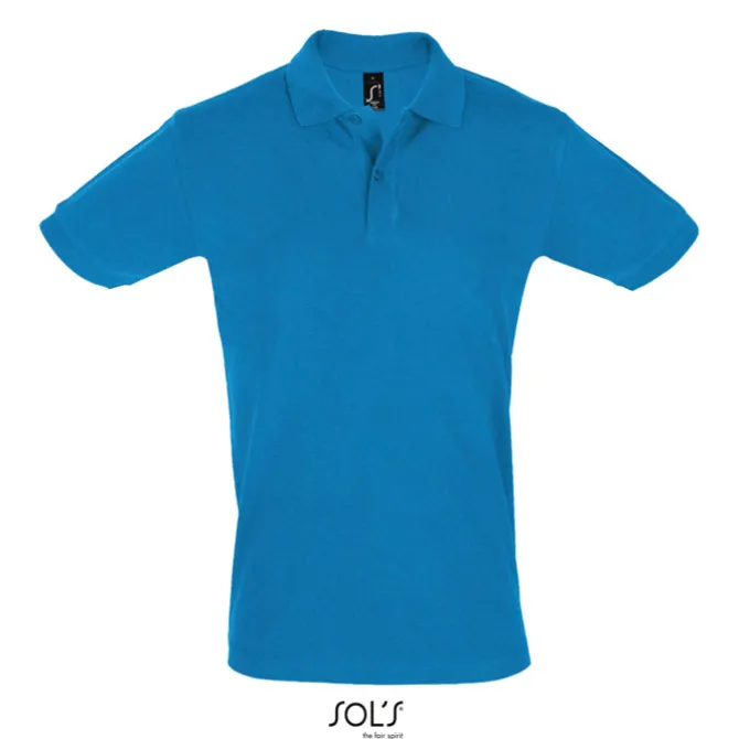 PERFECT Męskie POLO 180g / Aqua S11346-AQ-L