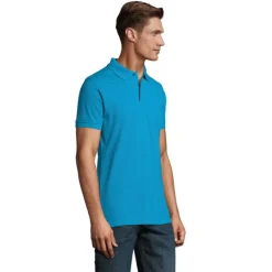 PERFECT Męskie POLO 180g / Aqua S11346-AQ-M