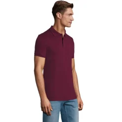 PERFECT Męskie POLO 180g / Burgundy S11346-BG-L