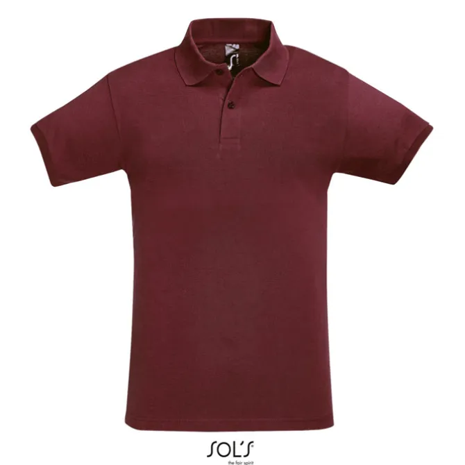 PERFECT Męskie POLO 180g / Burgundy S11346-BG-3XL
