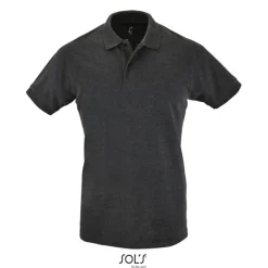PERFECT Męskie POLO 180g / Charcoal melange S11346-CE-L