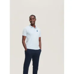PERFECT Męskie POLO 180g / Charcoal melange S11346-CE-XL