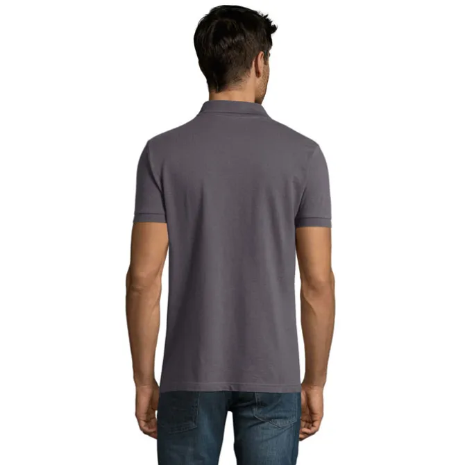 PERFECT Męskie POLO 180g / Ciemny szary S11346-DG-M
