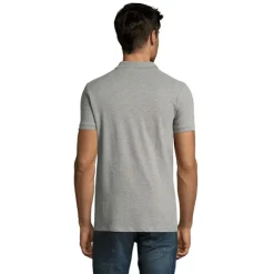 PERFECT Męskie POLO 180g / Grey melange S11346-GY-XS