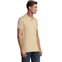 PERFECT Męskie POLO 180g / Sand S11346-SA-3XL