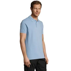 PERFECT Męskie POLO 180g / Sky blue S11346-SP-L