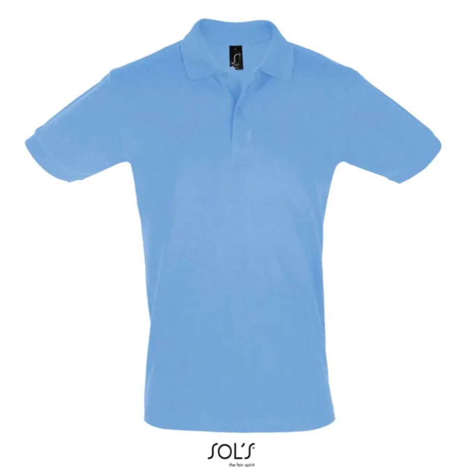 PERFECT Męskie POLO 180g / Sky blue S11346-SP-M