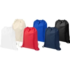 Peru Blend torba ściągana sznurkiem z materiału z recyklingu z certyfikatem GRS o gramaturze 180 g/m², 5 l / Naturalny 12079106