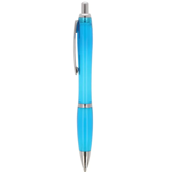 Pióro kulkowe Hawaii transparent Ocean Bound Plastic / Transparentny / jasnoniebieski LT87820-N0412