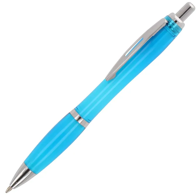 Pióro kulkowe Hawaii transparent Ocean Bound Plastic / Transparentny / jasnoniebieski LT87820-N0412