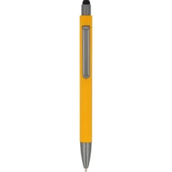 Pióro kulkowe Madeira z rysikiem R-ABS / żółty LT87851-N0041