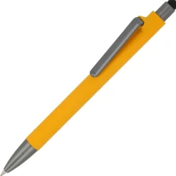 Pióro kulkowe Madeira z rysikiem R-ABS / żółty LT87851-N0041