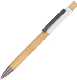 Pióro kulkowe Madrid bamboo / Biały LT87752-N0001