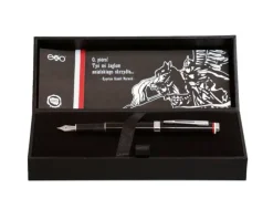 Pióro wieczne EXO Husaria Polska, czarny korpus, motyw flagi, wykończenia chromowane, etui Husaria / Czarny EXP1020.HPCTFP-CZ